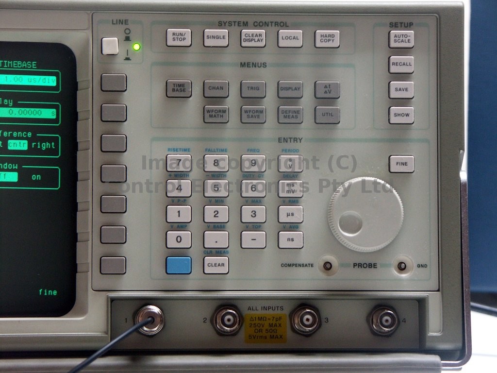 HP 54503a controls