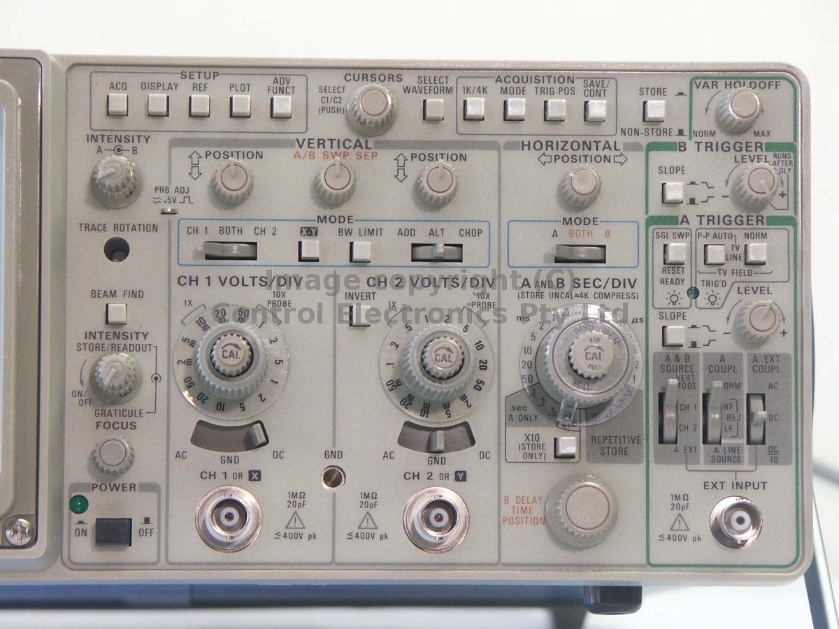 Tektronix 2232 controls