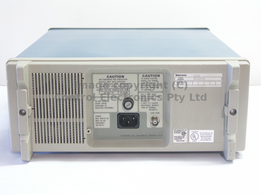 Tektronix 2232 rear view